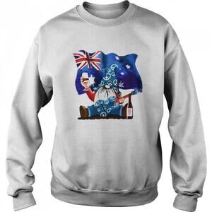 Dwarfs Wine Australia Flag Funny Drinking Meme Streetwear Gift Unisex Sweatshirt